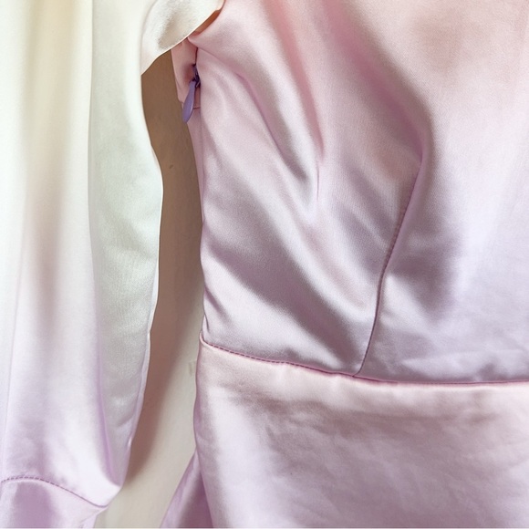 Elliatt NWT Copenhagen Satin Mini Dress in Pastel Ombre Size Small - Picture 9 of 9